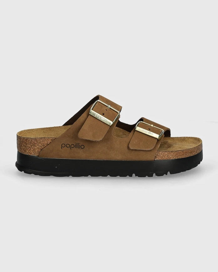 Nubuk Birkenstock Arizona Platform Flex Birkenstock x Papillio Terlik