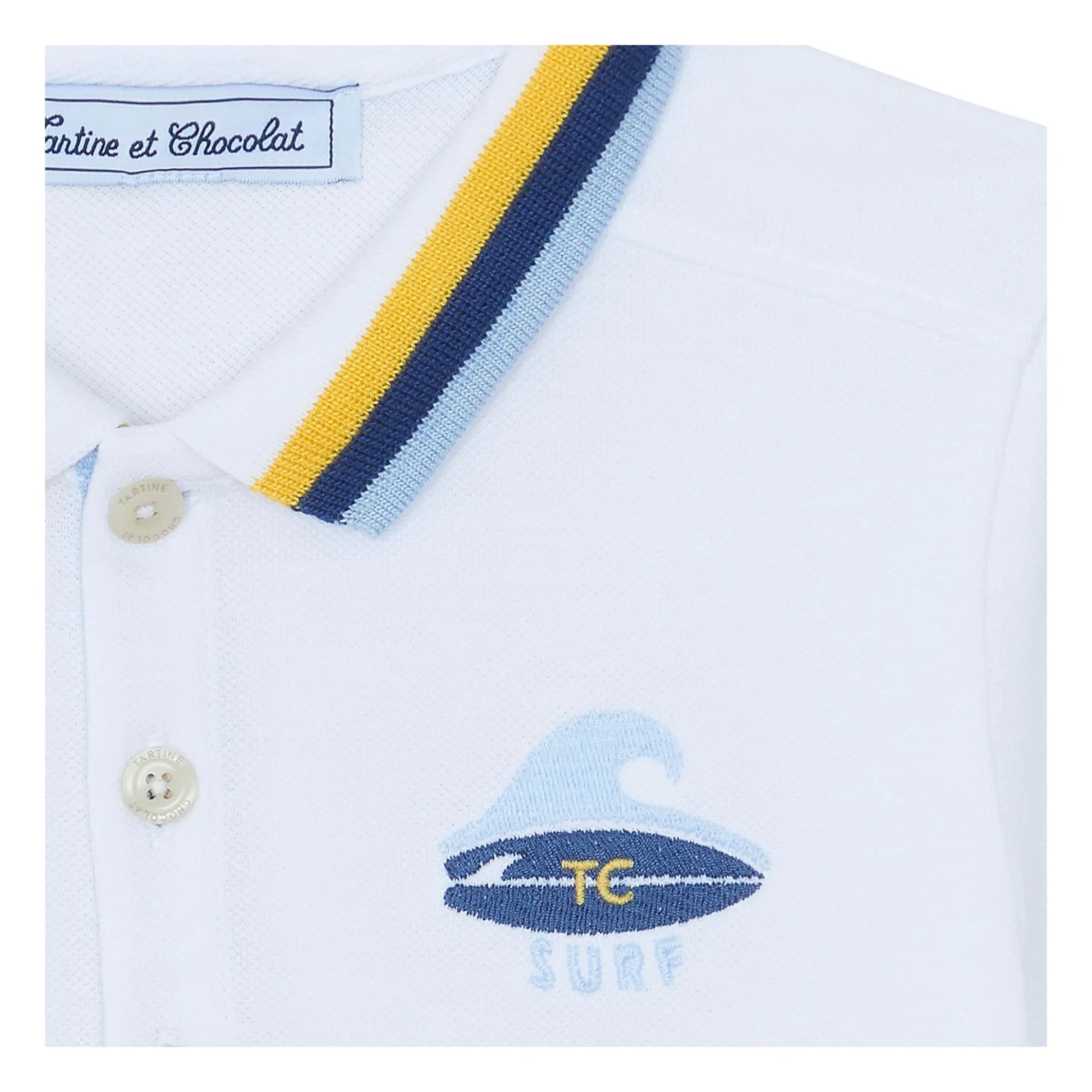 Tartine et Chocolat - Polo Surf | White