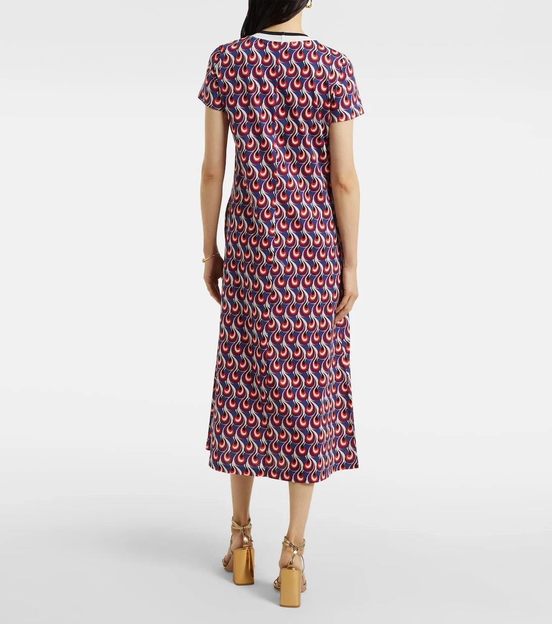 La DoubleJ - Swing Sporty printed jersey midi dress