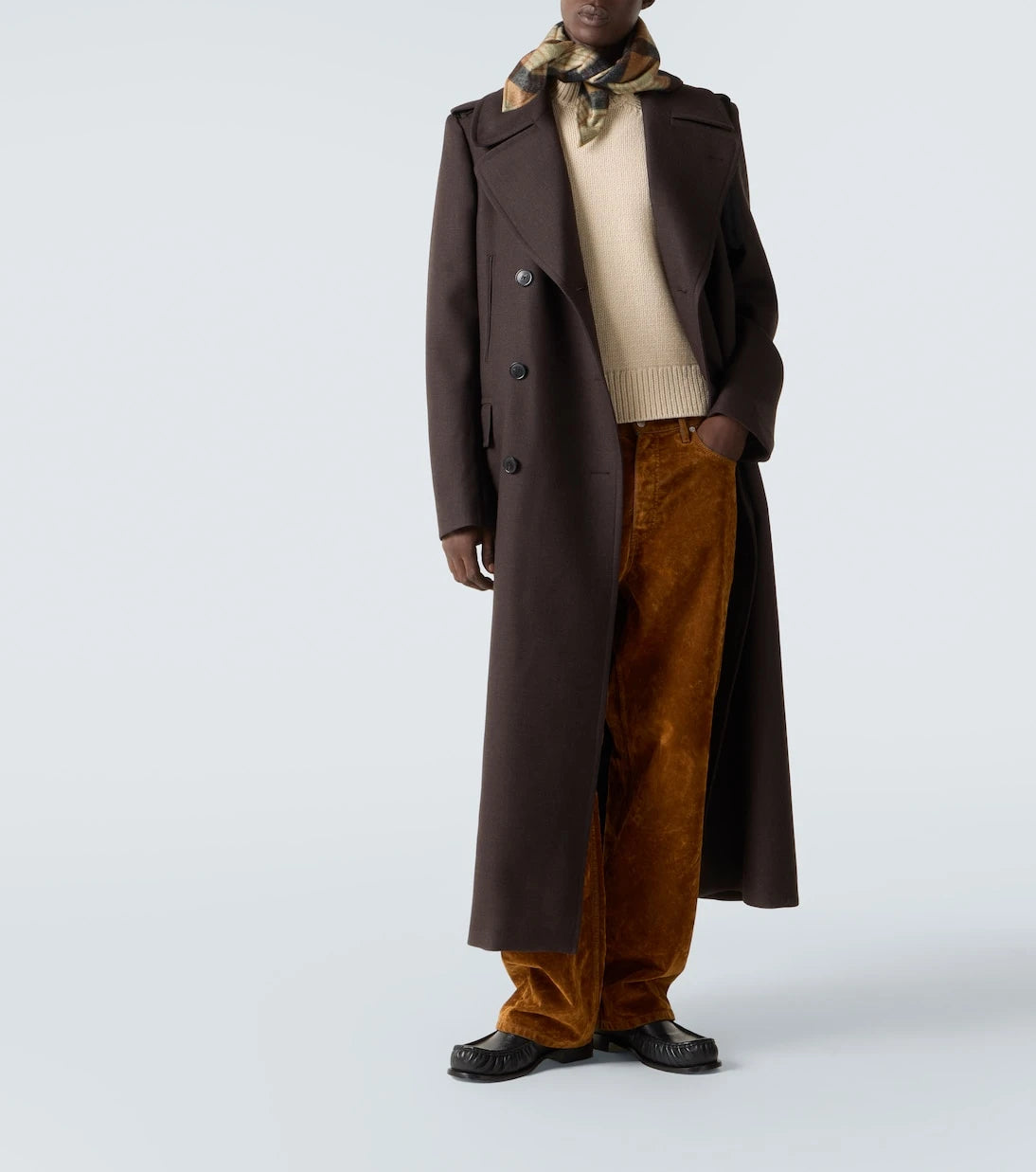 Dries Van Noten - Double-breasted wool-blend coat