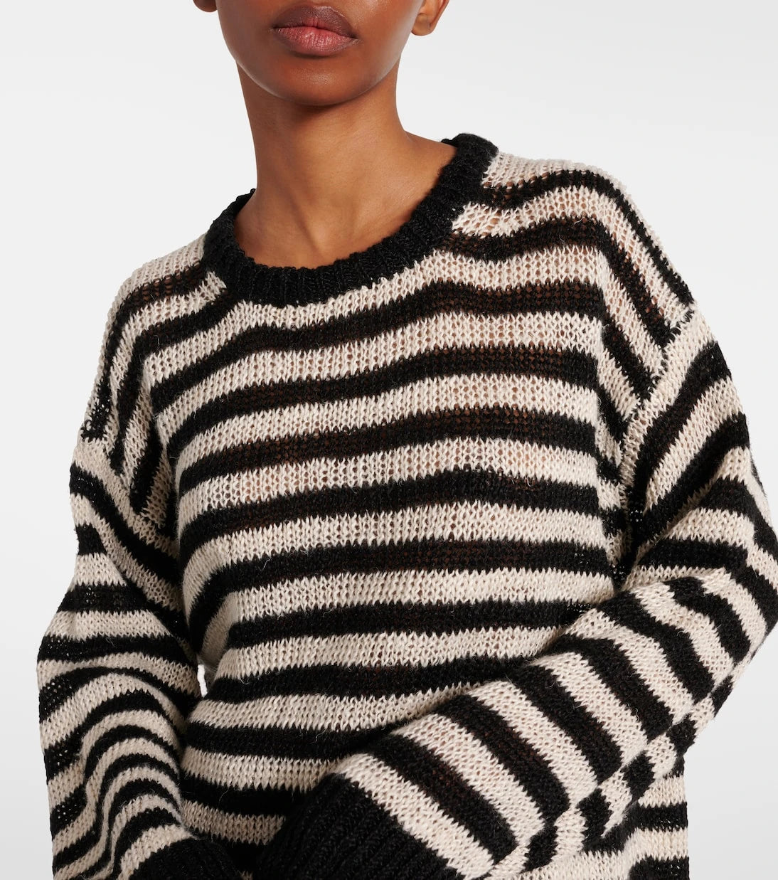 Róhe - Striped linen-blend sweater