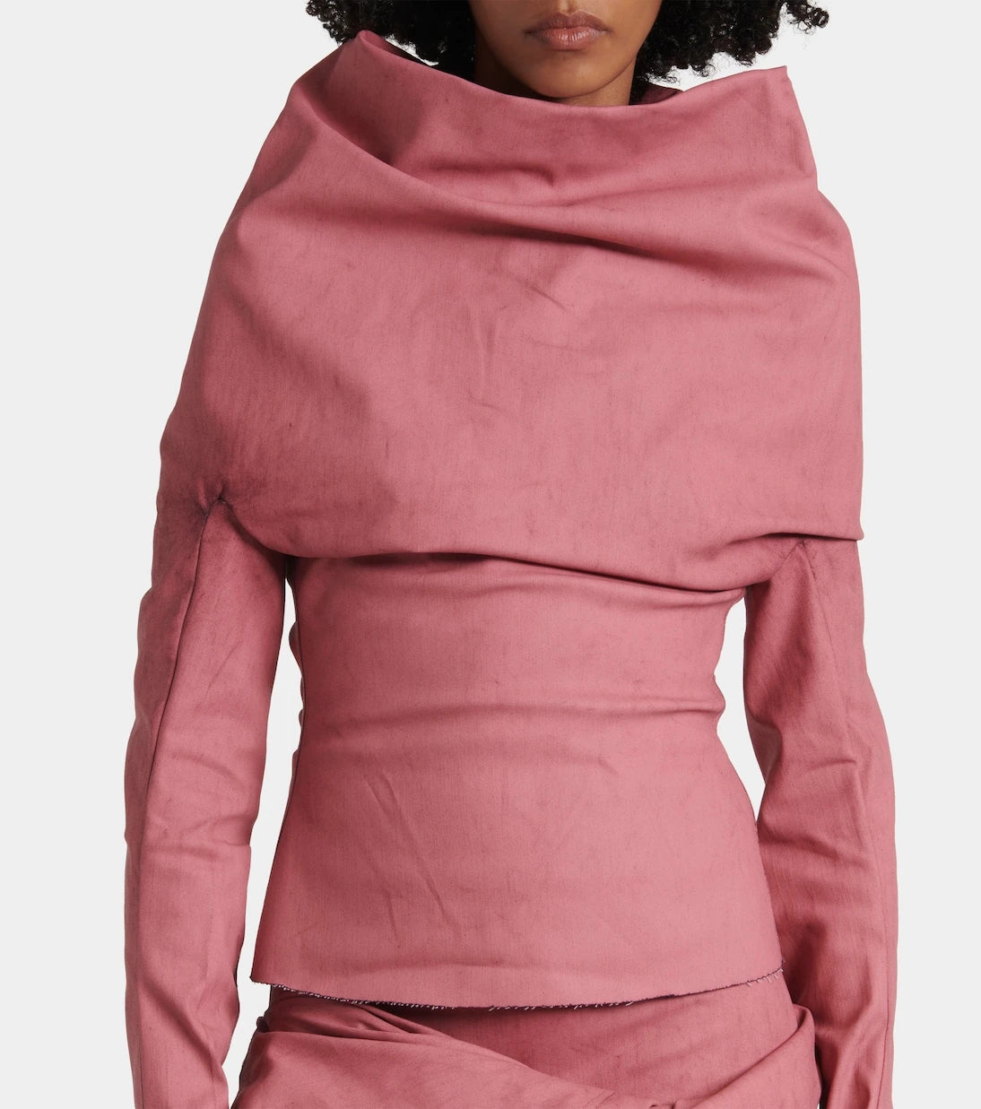 Rick Owens - Draped cotton-blend top