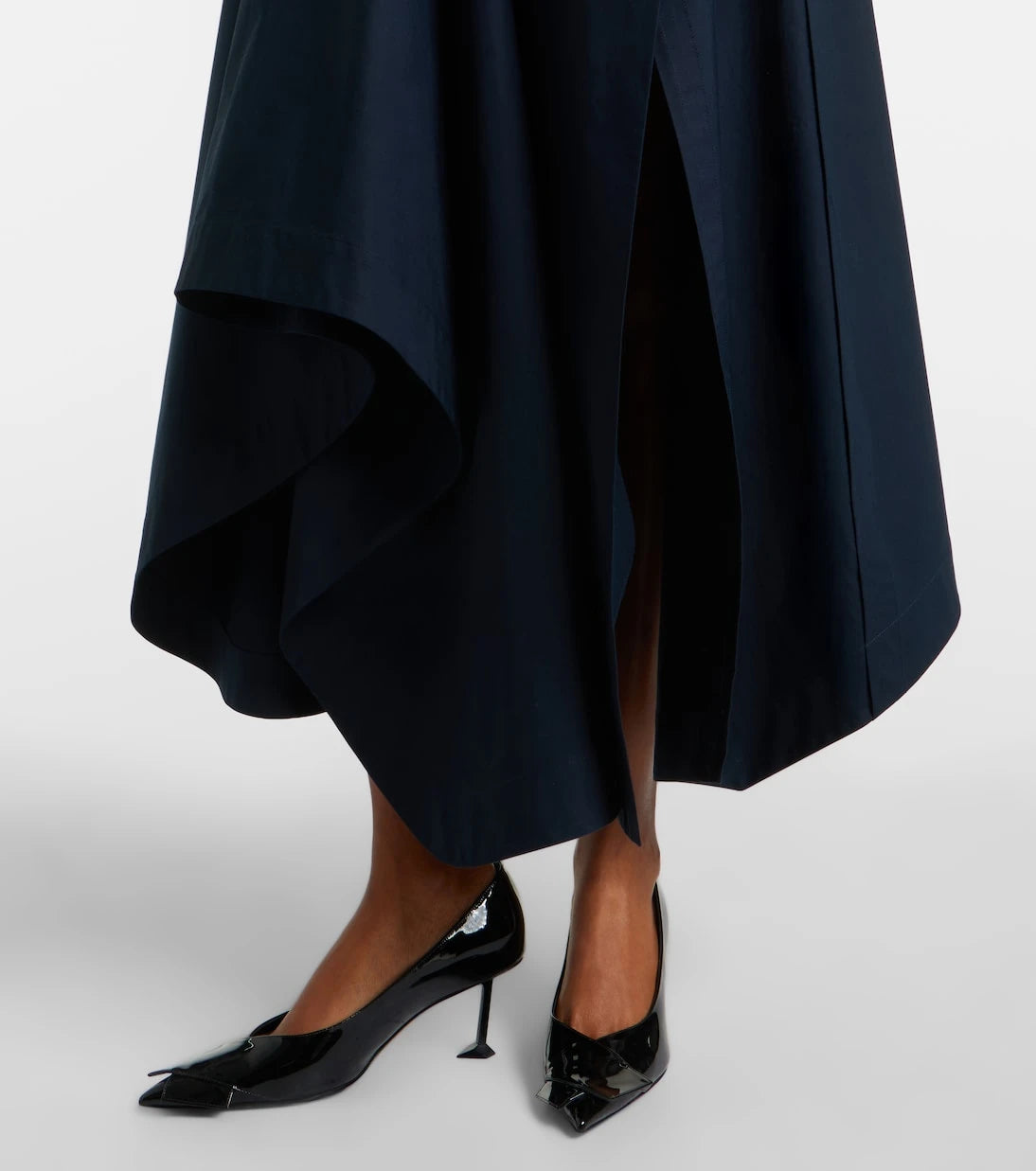 Givenchy - Asymmetric cotton poplin maxi skirt