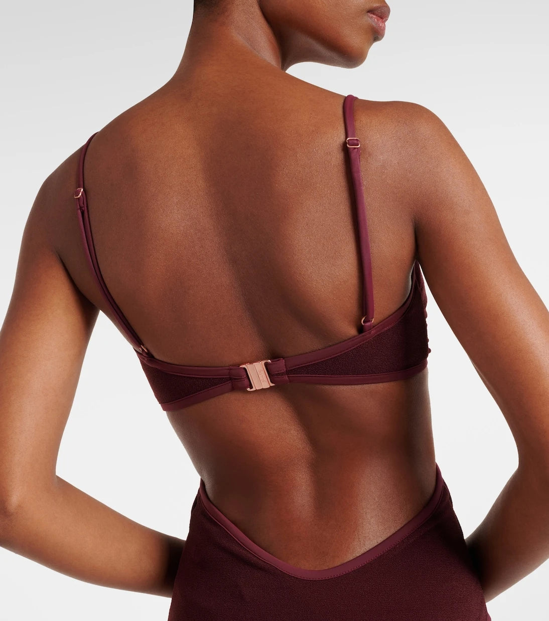 Johanna Ortiz - Cutout gathered terry swimsuit