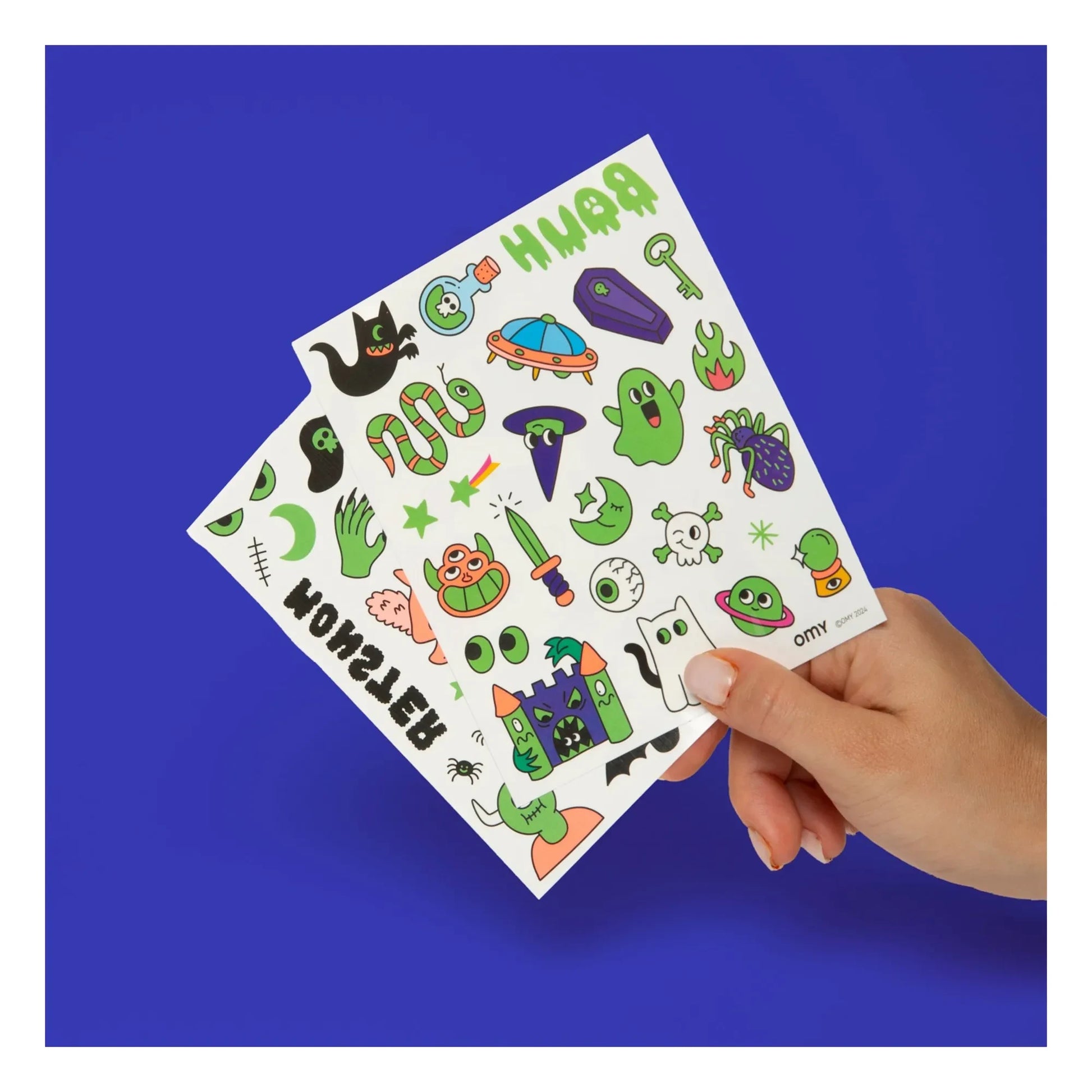 Omy - Boo! phosphorescent temporary tattoos