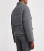 Le Kasha Grey Cashmere Linz Puffer Jacket