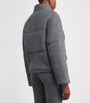 Le Kasha Grey Cashmere Linz Puffer Jacket