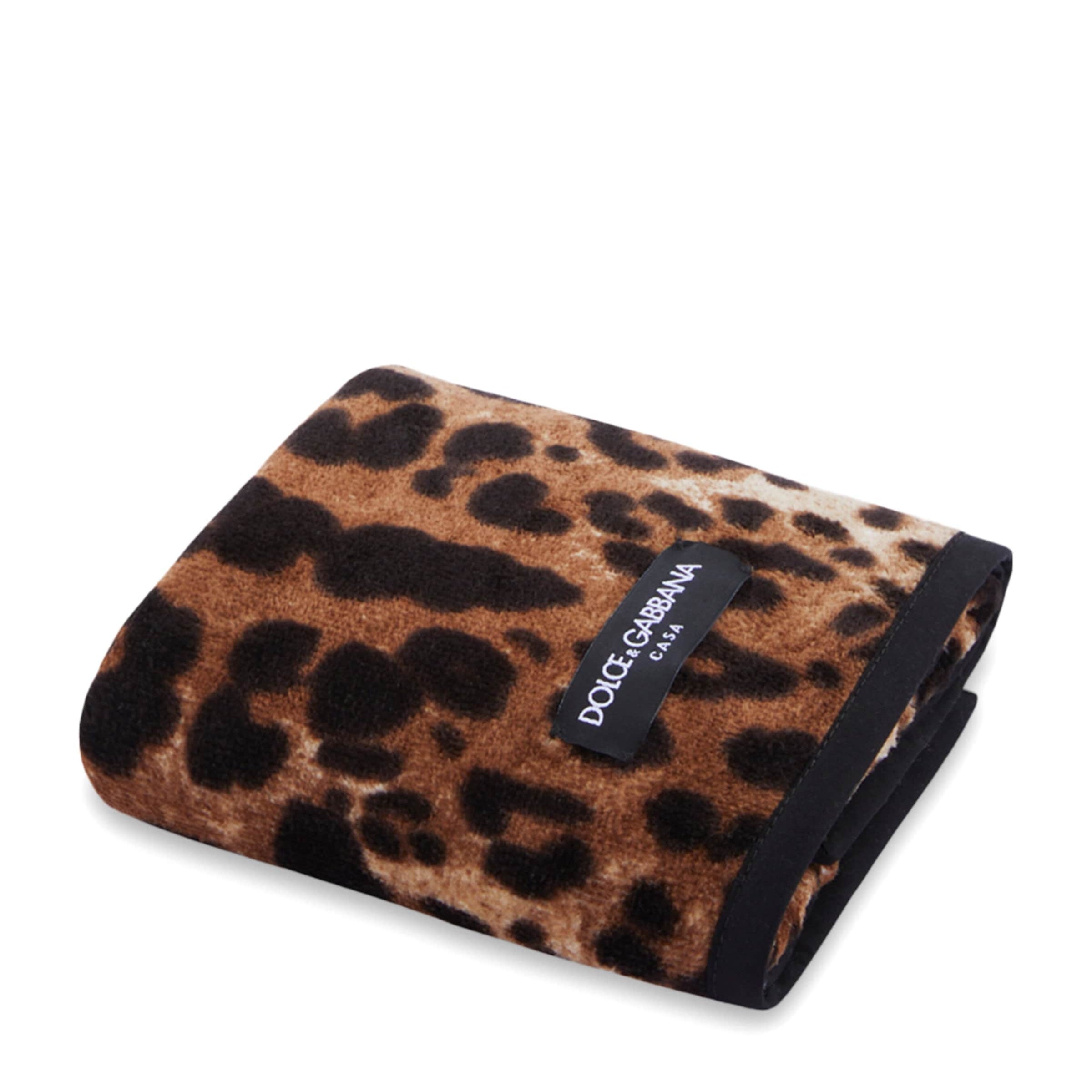 Dolce & Gabbana Casa Cotton Leopard Print Guest Towel (40cm x 60cm)