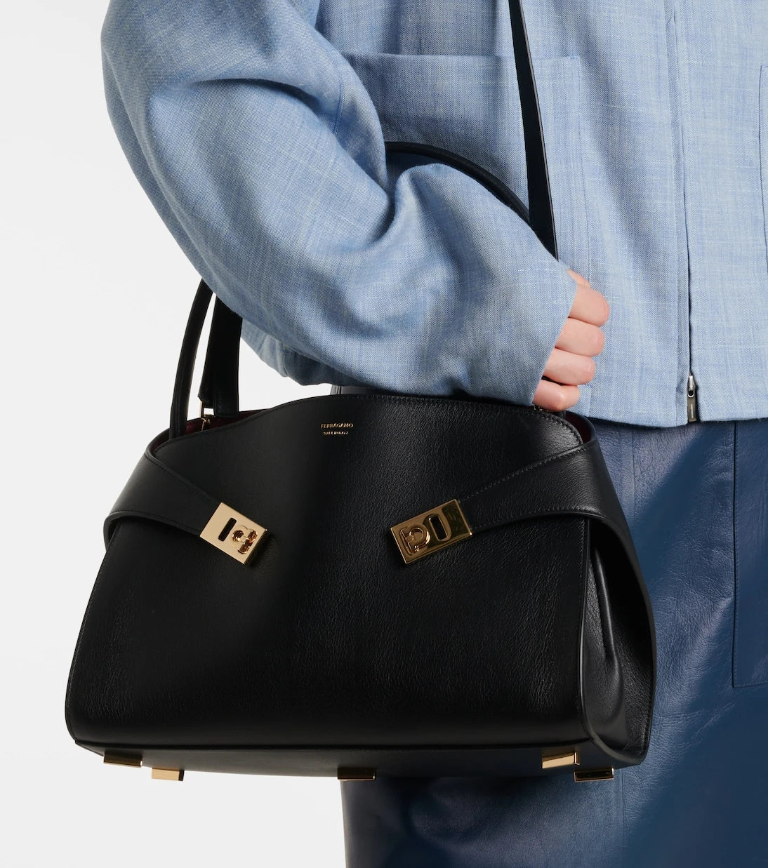 Ferragamo - Hug Soft Medium leather shoulder bag