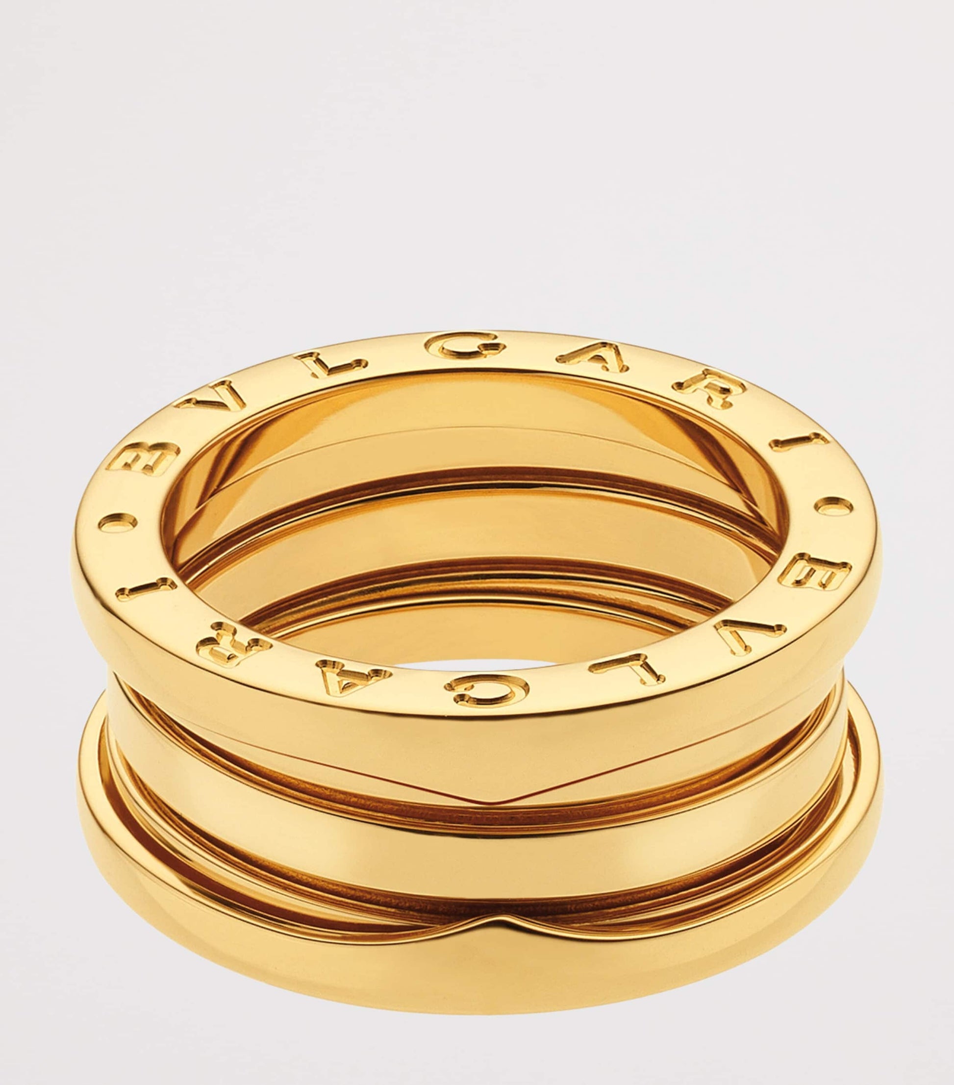 Yellow Gold B.zero1 Three-Band Ring