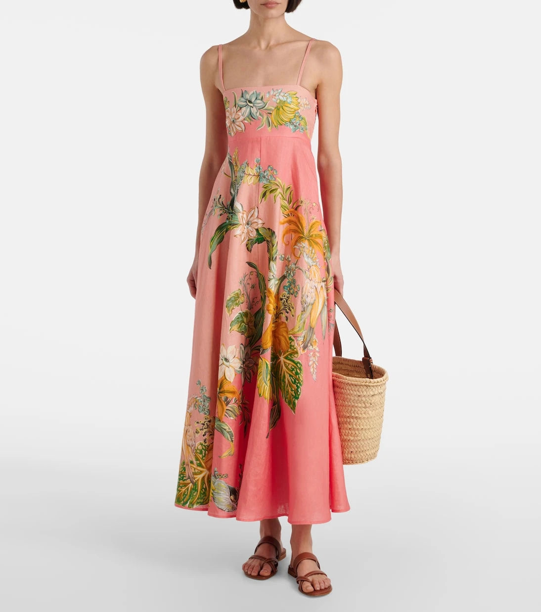 Alémais - Anika floral linen maxi dress