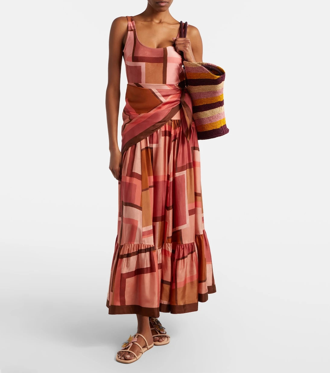 Zimmermann - Como printed silk maxi skirt