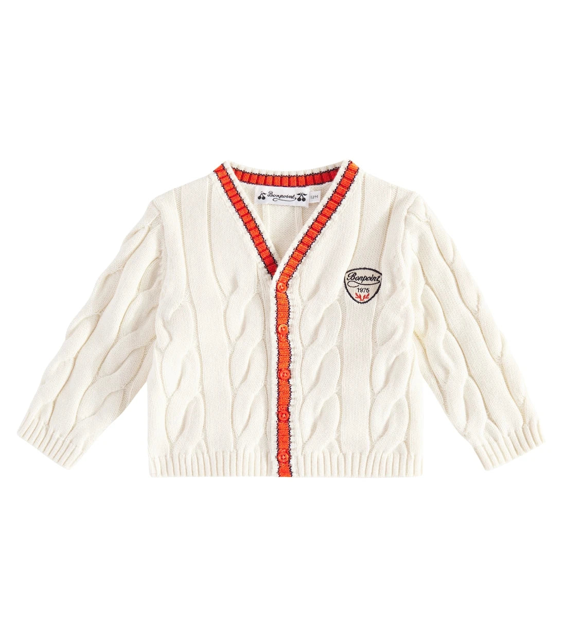 Bonpoint - Giorginoli cable-knit cotton-blend cardigan