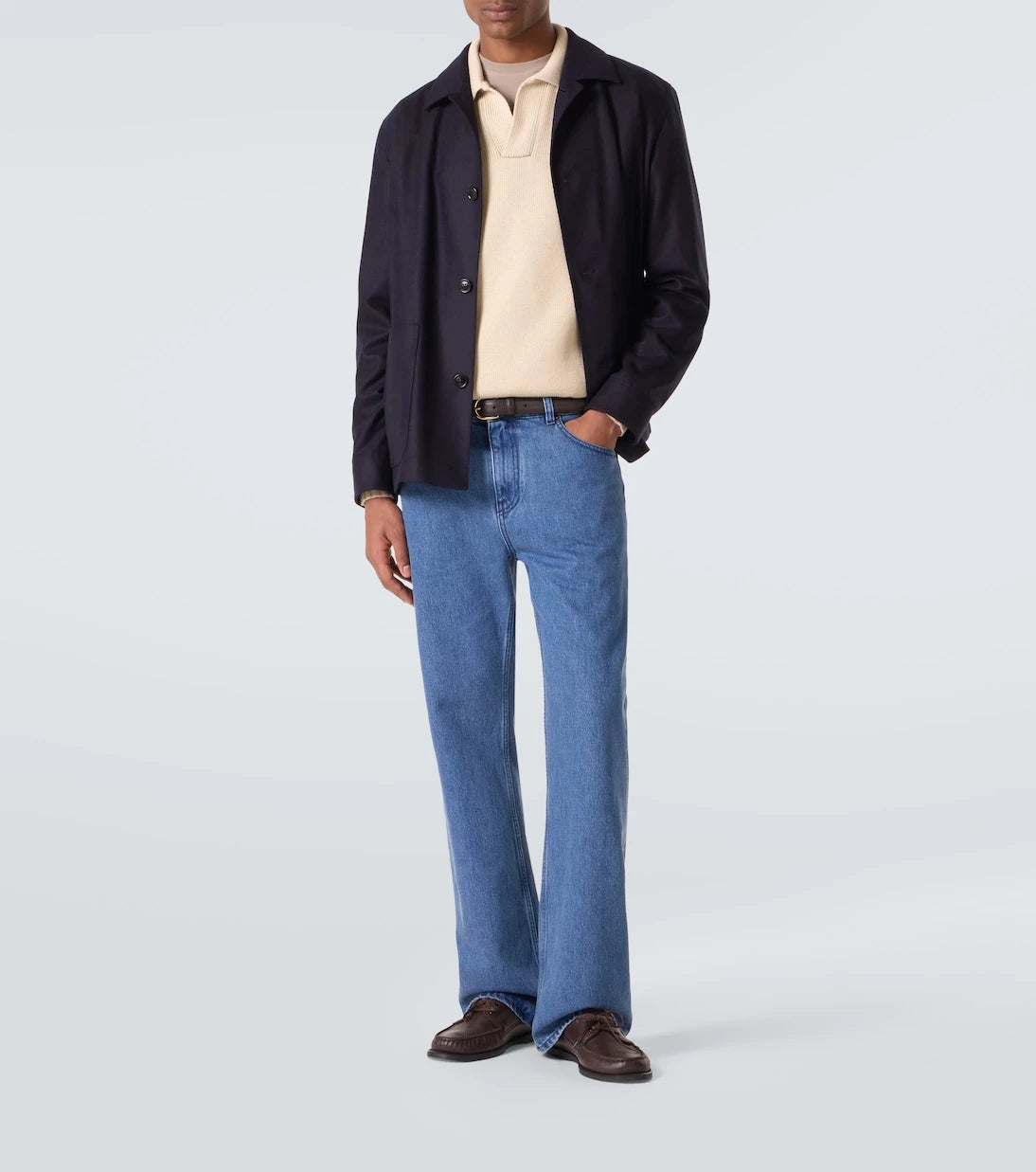 Thom Sweeney - سترة بولو صوف