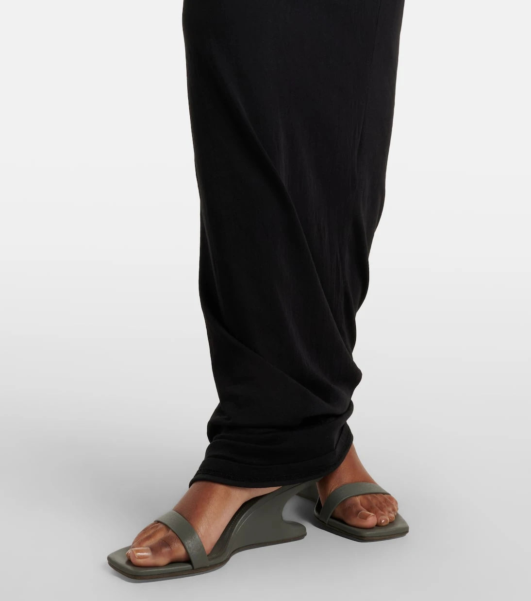Entire Studios - Draped one-shoulder jersey maxi dress