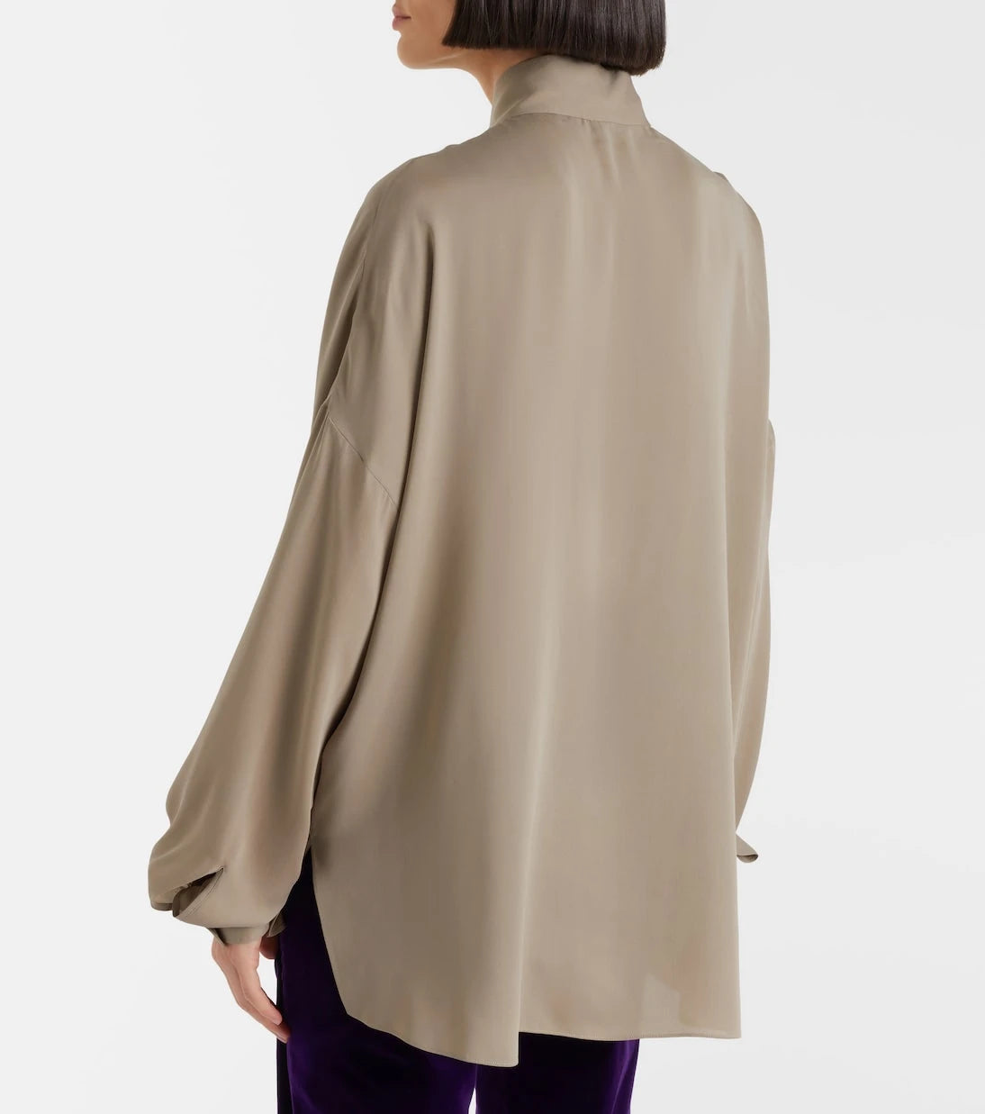 Tom Ford - Tie-neck silk georgette blouse