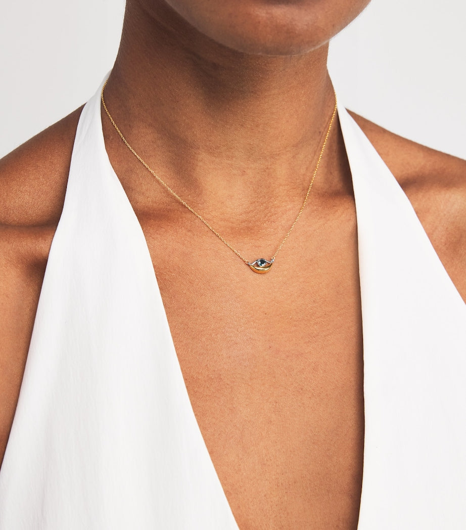 Yellow Gold and Sapphire Salvatore Necklace