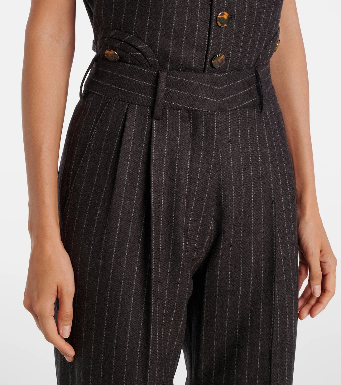 Blazé Milano - Fox wool and cashmere straight pants