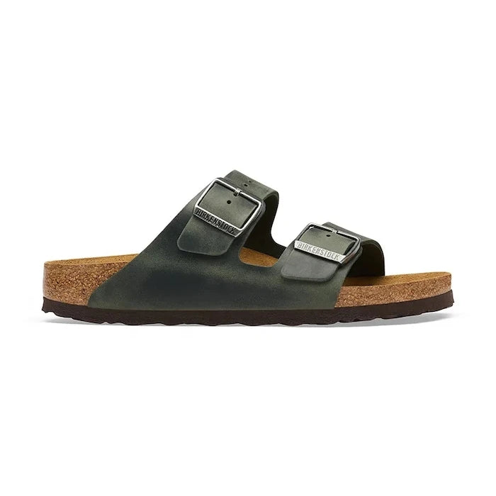 Birkenstock чехли от кожа Arizona Oiled Leather
