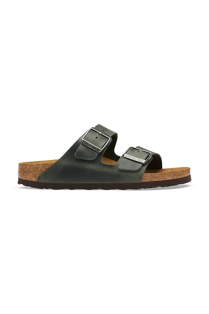 Birkenstock чехли от кожа Arizona Oiled Leather
