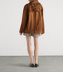 Brown Lambskin Suede Jacket