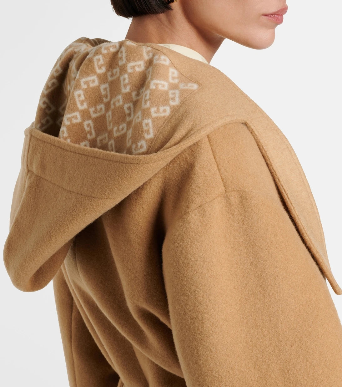 Givenchy - Wool and silk wrap coat
