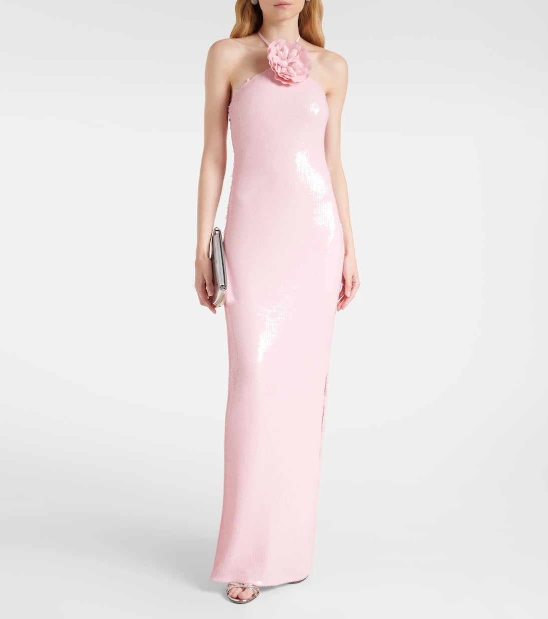 Rodarte - Floral appliqué sequined gown