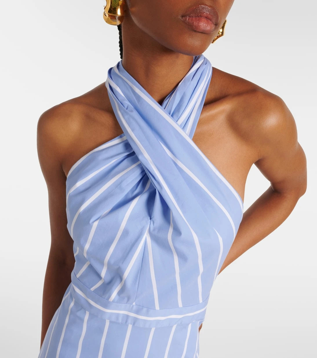 Veronica Beard - Baylee striped poplin midi dress