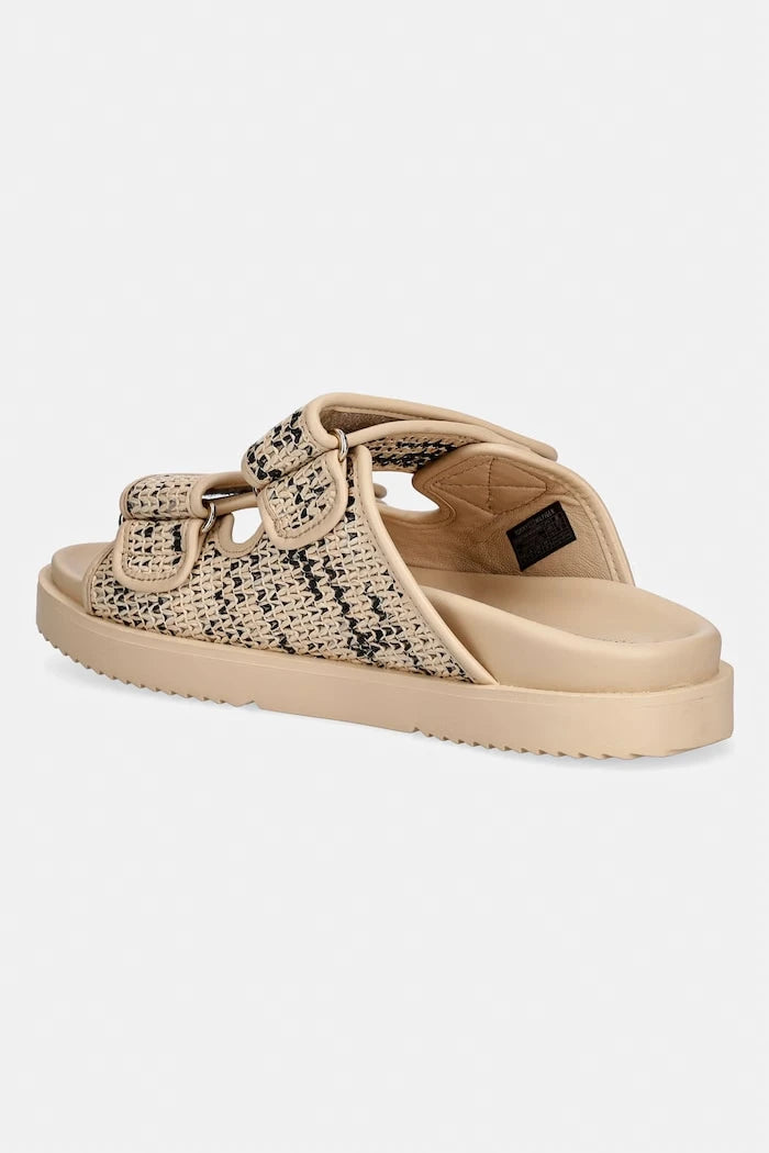 Tommy Hilfiger чехли дамски DOUBLE STRAP RAFFIA SANDAL