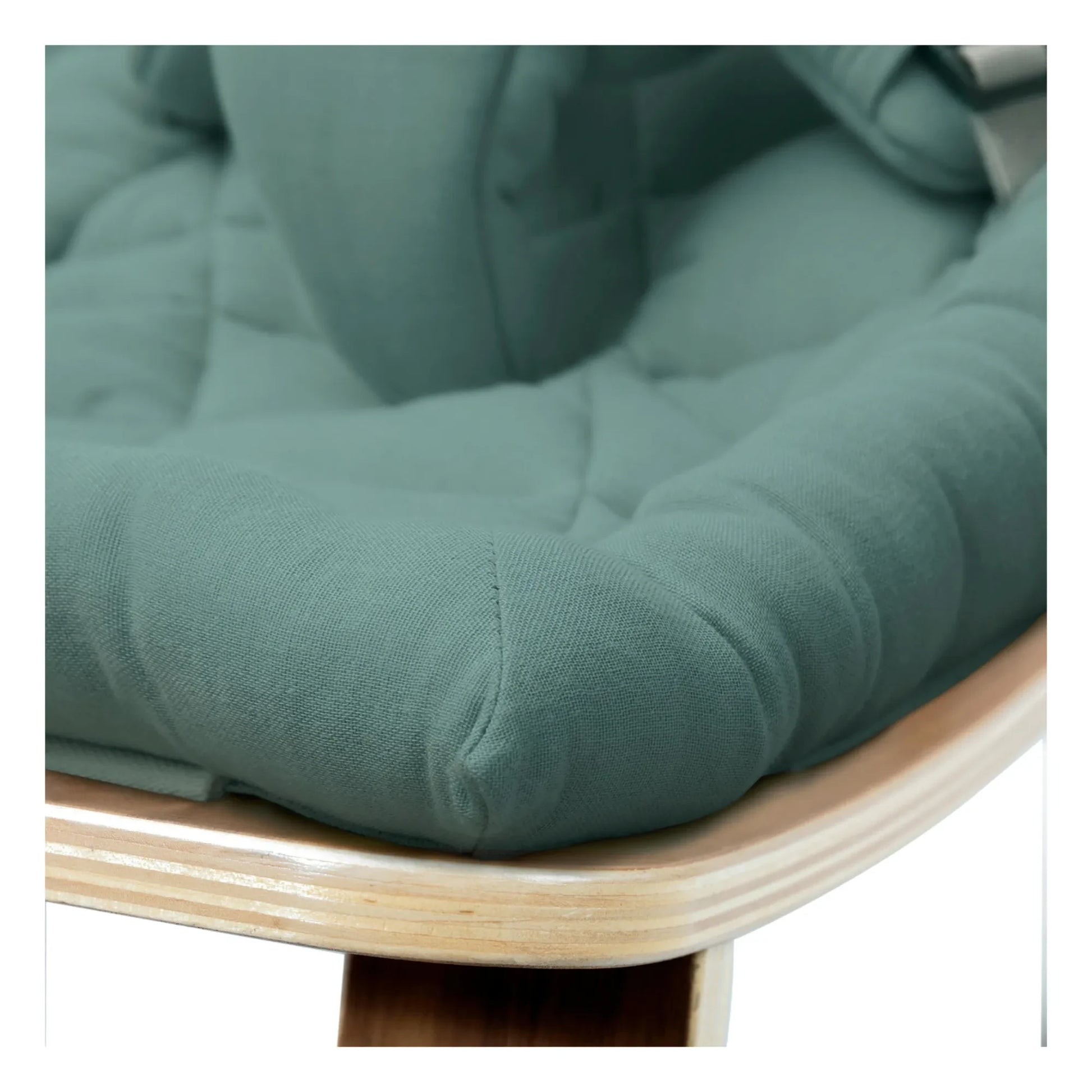 Charlie Crane - Levo Walnut Baby Bouncer | Storm Blue