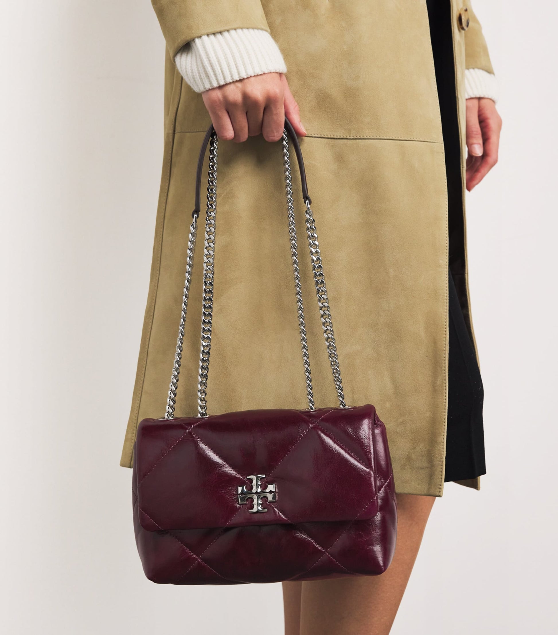 Small Leather Quilted Kira Shoulder Bag