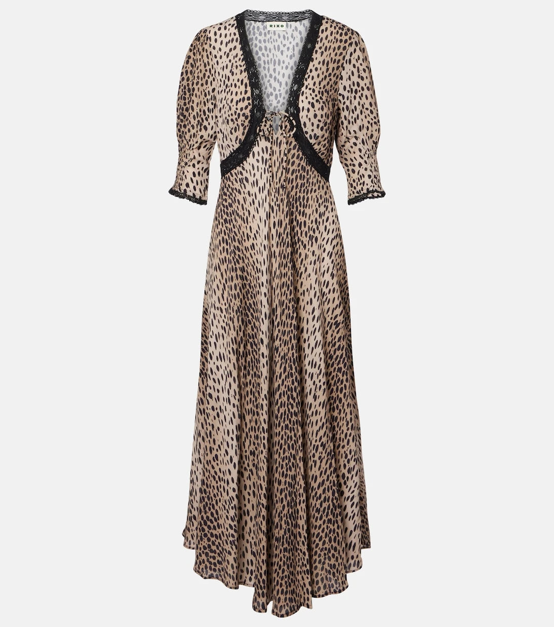 Rixo - Amina printed crêpe de chine midi dress