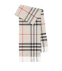 Burberry Beige Cashmere Check Scarf