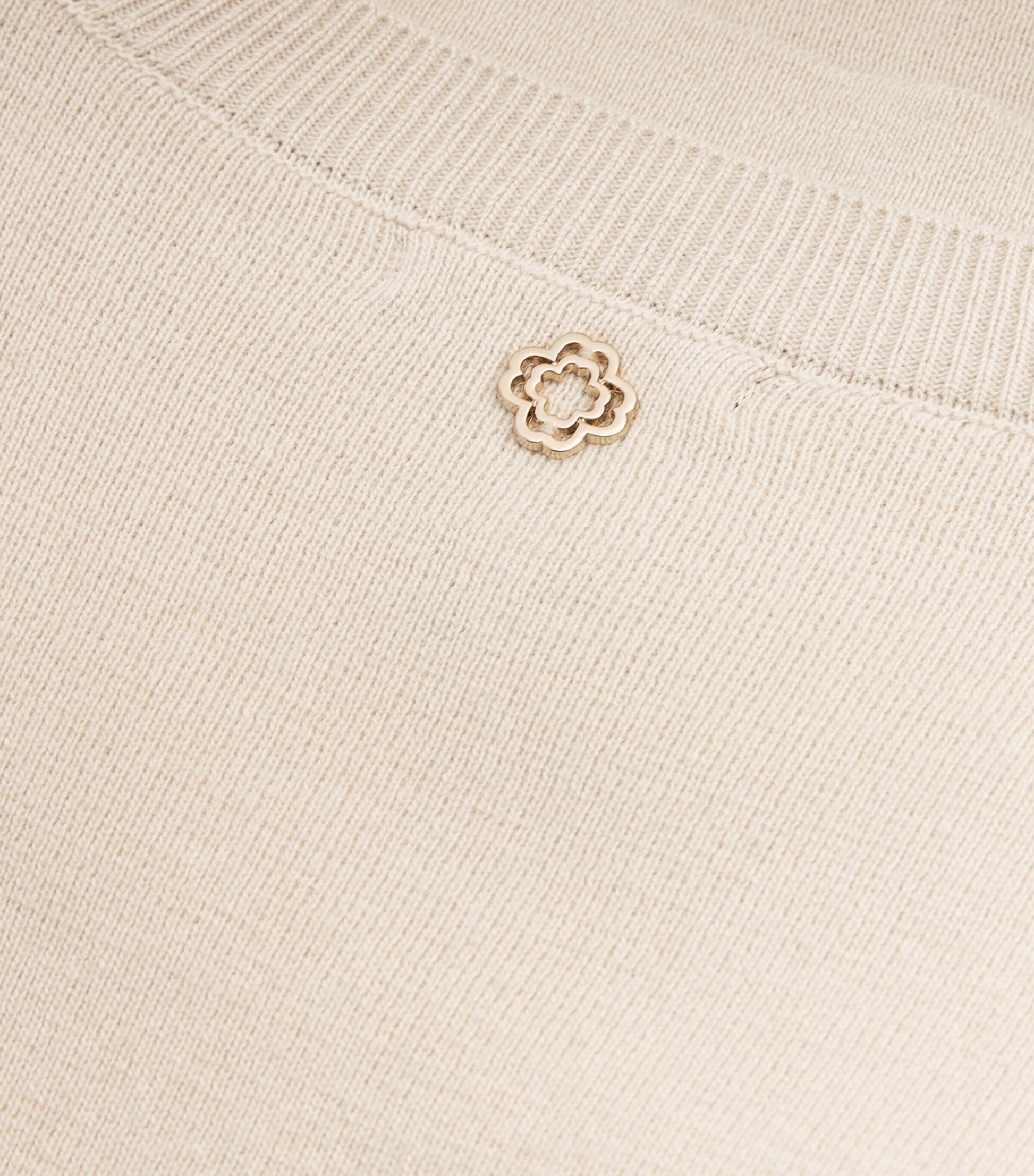 Neutral V-Neck Sweater