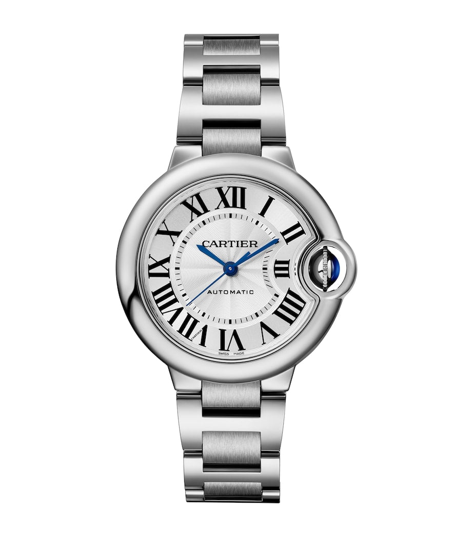 Stainless Steel Ballon Bleu de Cartier Watch 33mm