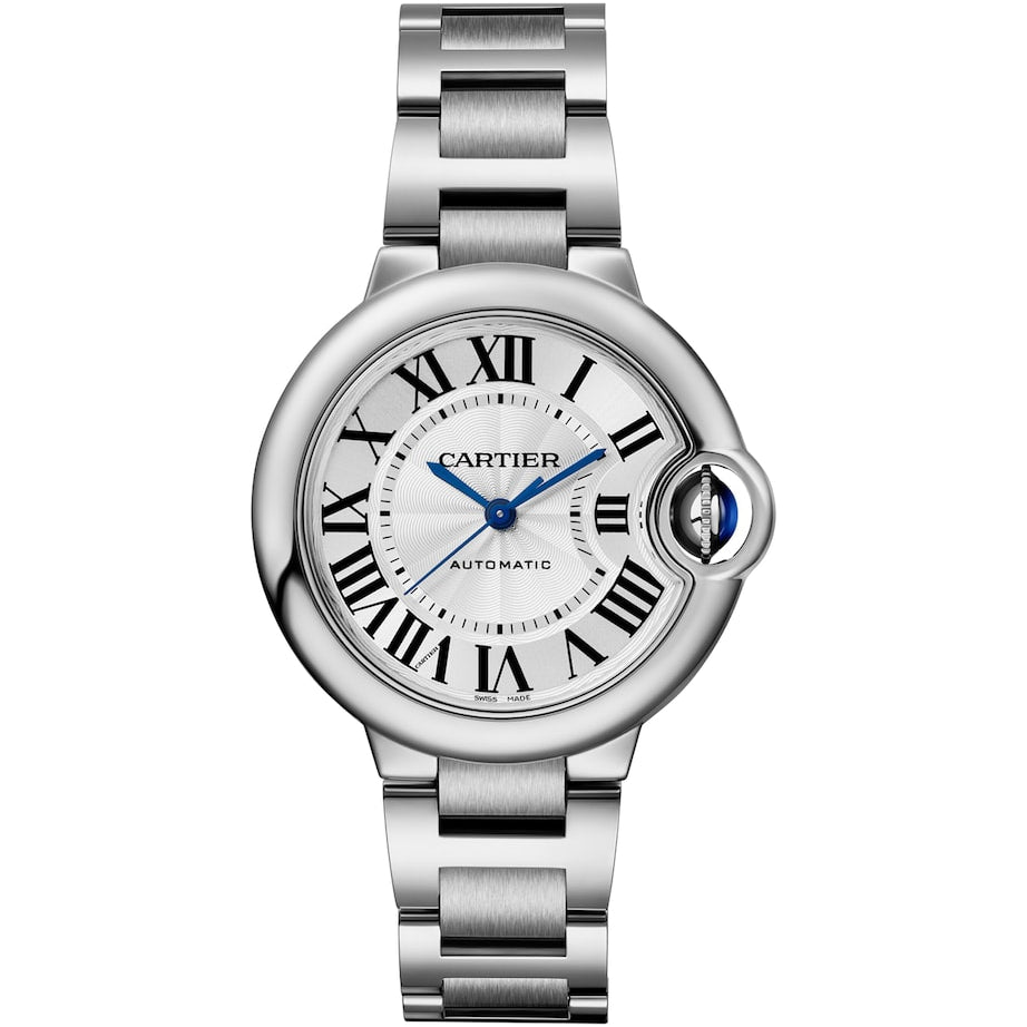Stainless Steel Ballon Bleu de Cartier Watch 33mm