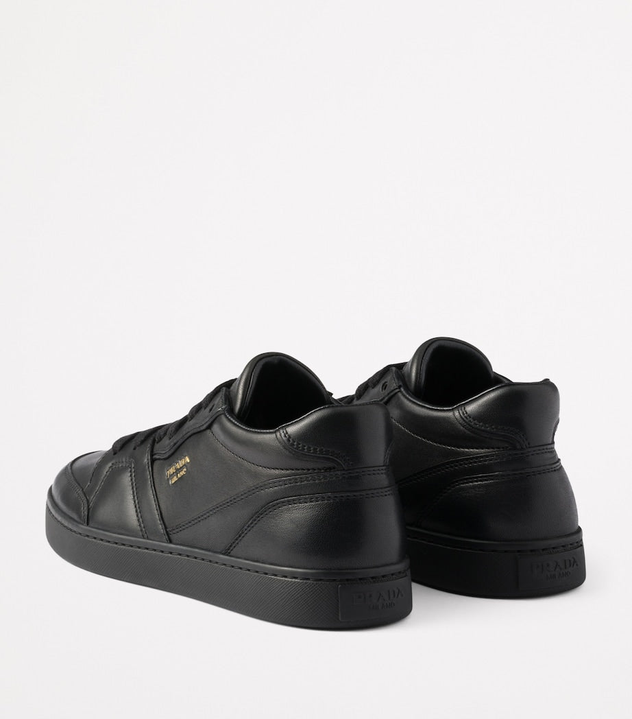 Prada Black Nappa Leather Sneakers
