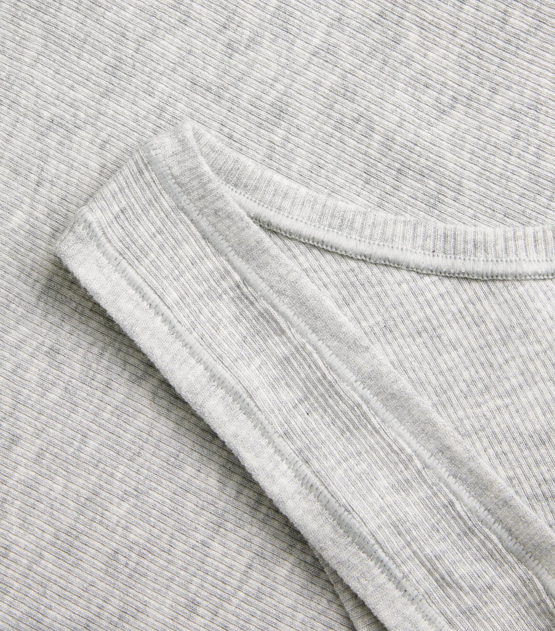 Skims Grey Stretch-Cotton Ribbed Tank Top