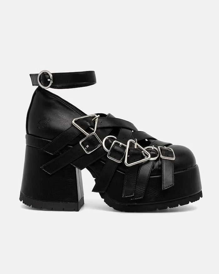 Koi Footwear обувки с дебел ток Avalon Strappy Heeled Shoes