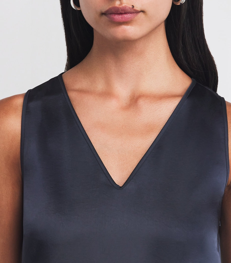 Weekend Max Mara Blue Satin Maxi Dress