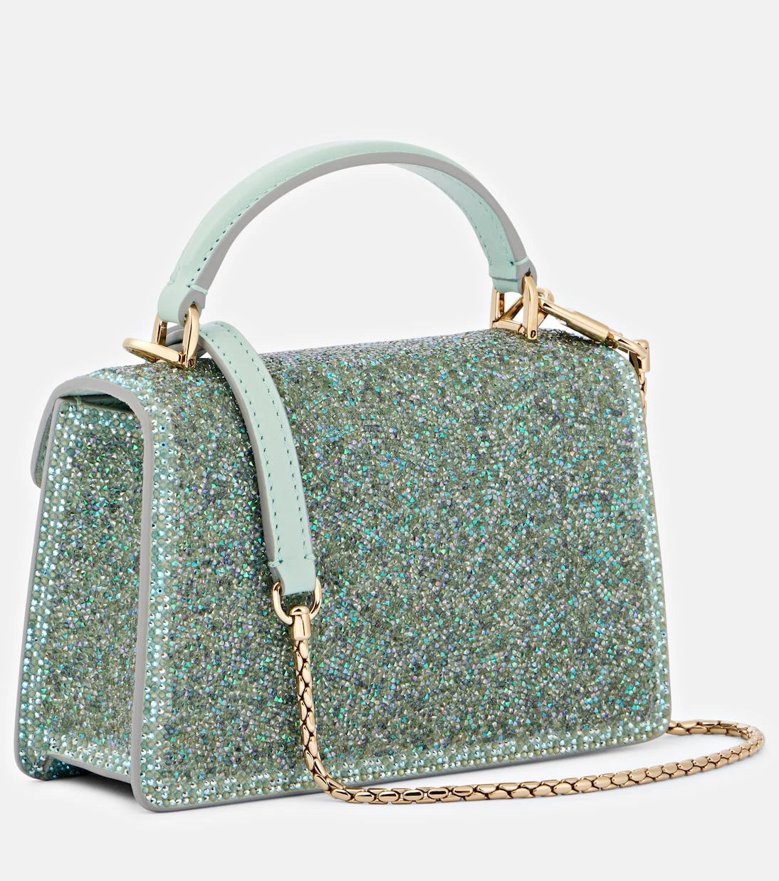 بولغاري - حقيبة Serpenti Forever Mini صغيرة بمقبض علوي من جلد الشمواه