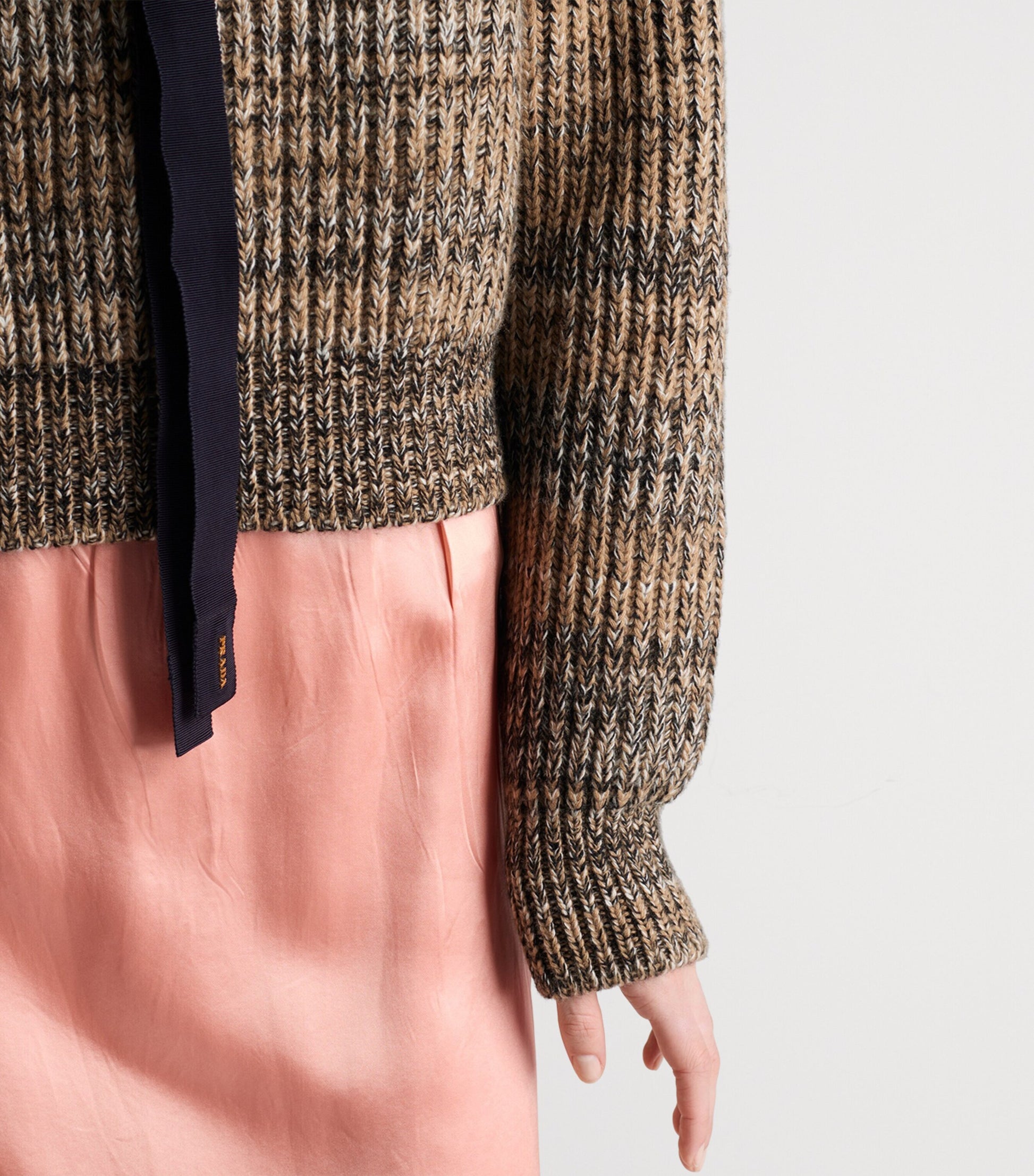 Prada Brown Wool-Cashmere Sweatshirt