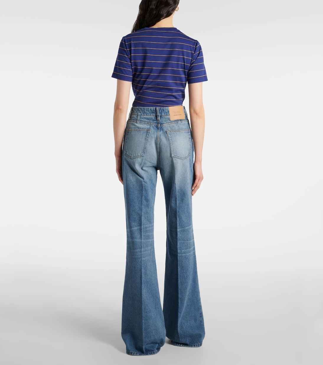 Ami Paris - High-rise flared jeans