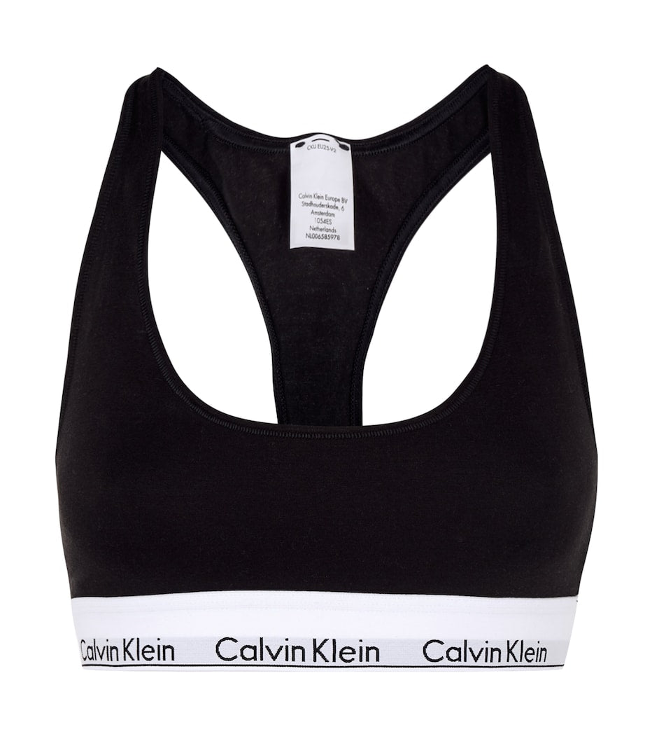 Black Logo Bralette