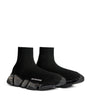 Balenciaga Black Clear Sole Speed 2.0 Sneakers