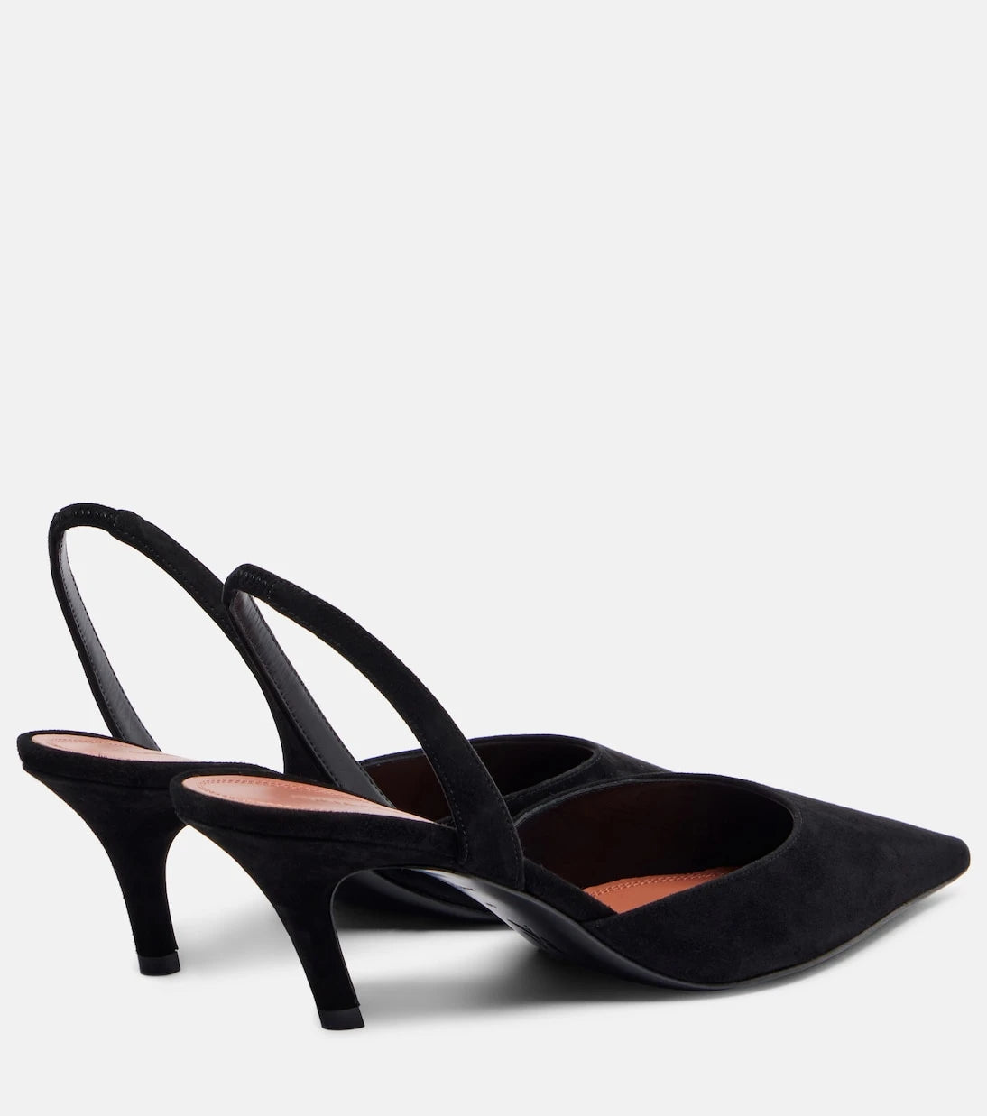 Amina Muaddi - Sofia 60 suede slingback pumps