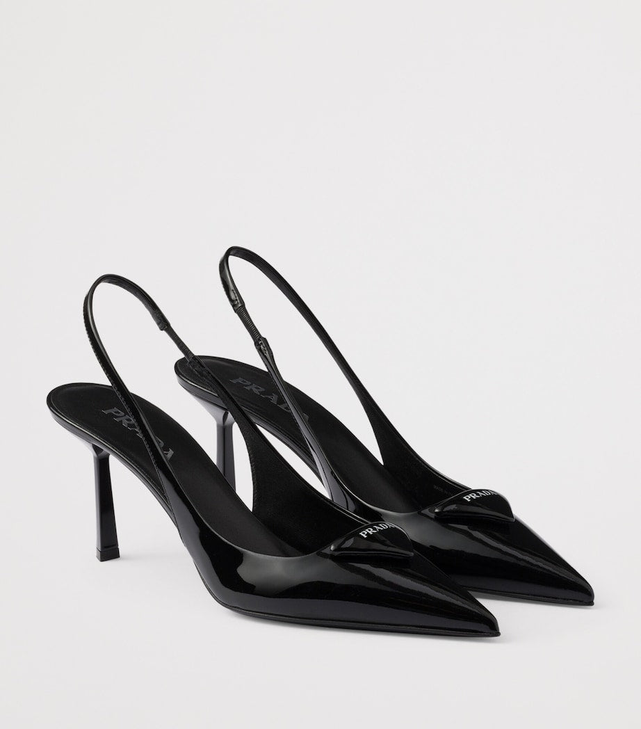 Prada Patent Leather Slingback Pumps 75