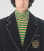 Valentino Garavani Black Virgin Wool Crest Blazer