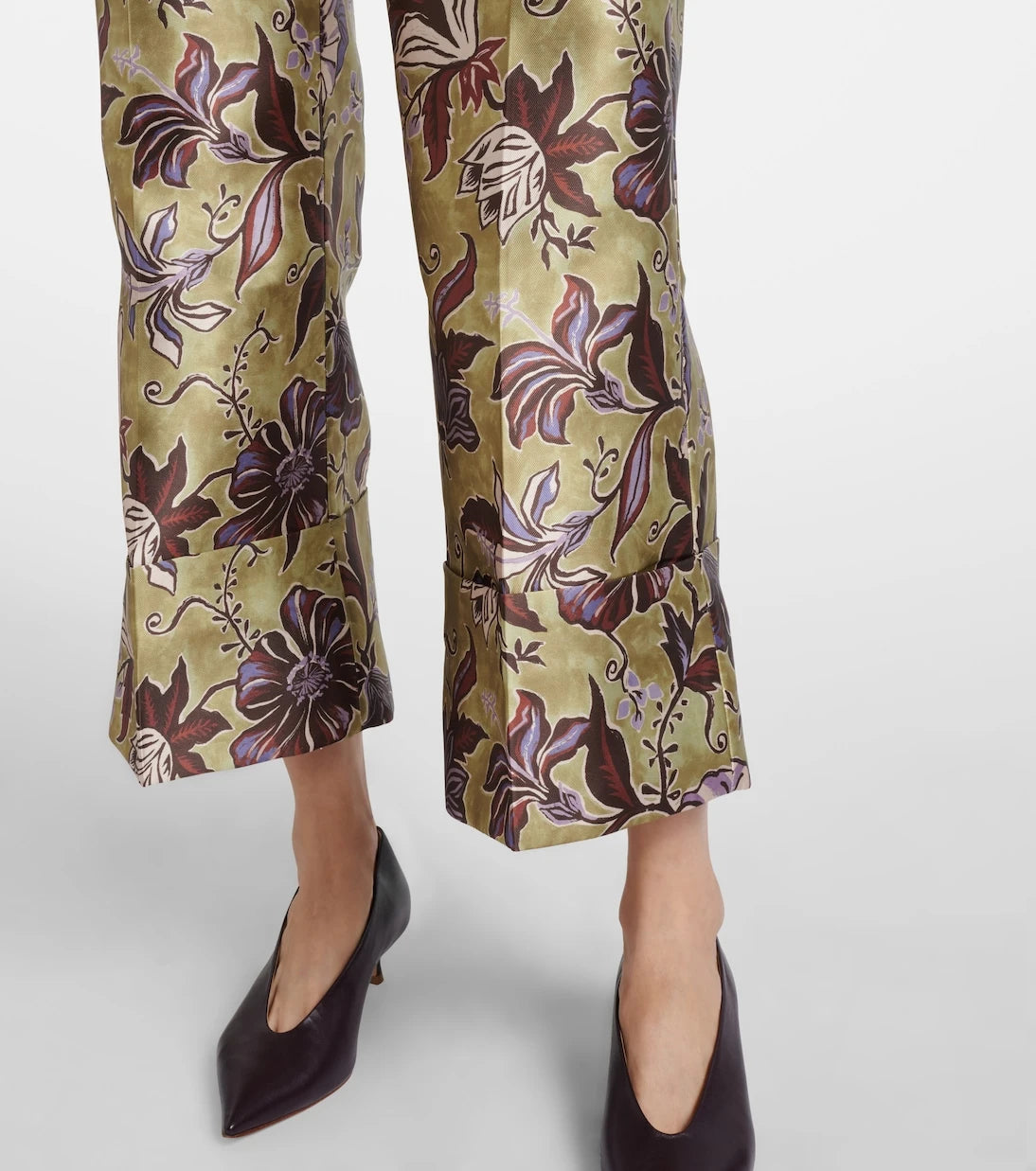 Alémais - Citron floral cropped pants