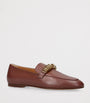 Tod's Burgundy Leather Mocassins
